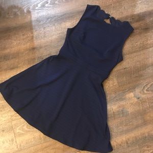 NWT Francesca’s Scalloped Fit & Flare Dress